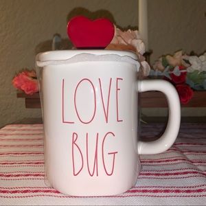 Rae Dunn Valentine’s Day mug with Topper